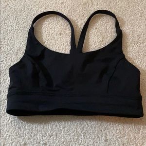 Black lululemon sports bra